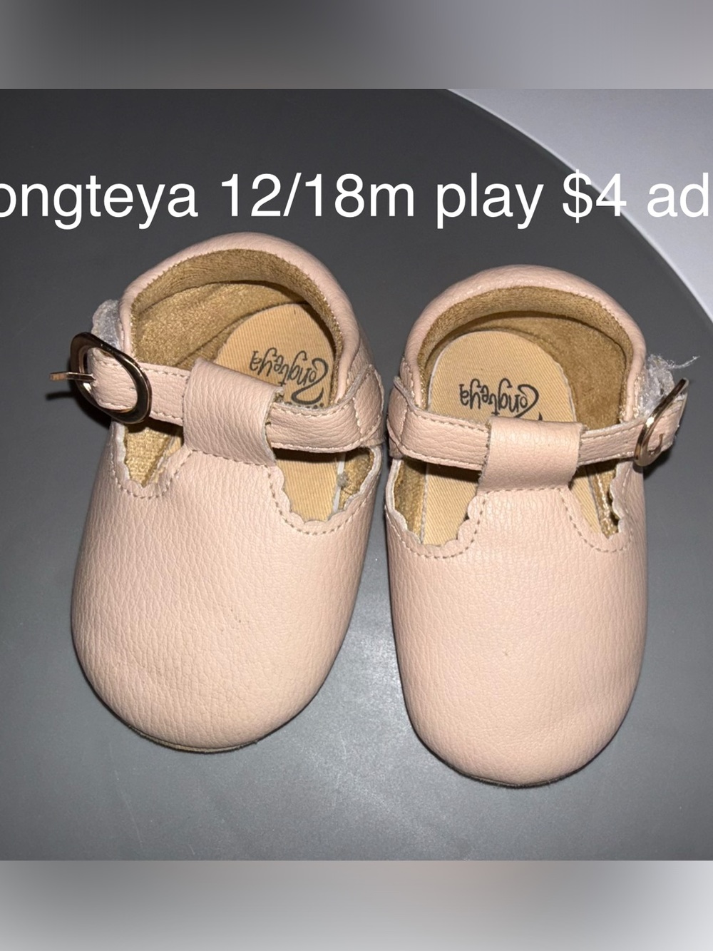 Leather Mary Jane Baby Velcro Shoes